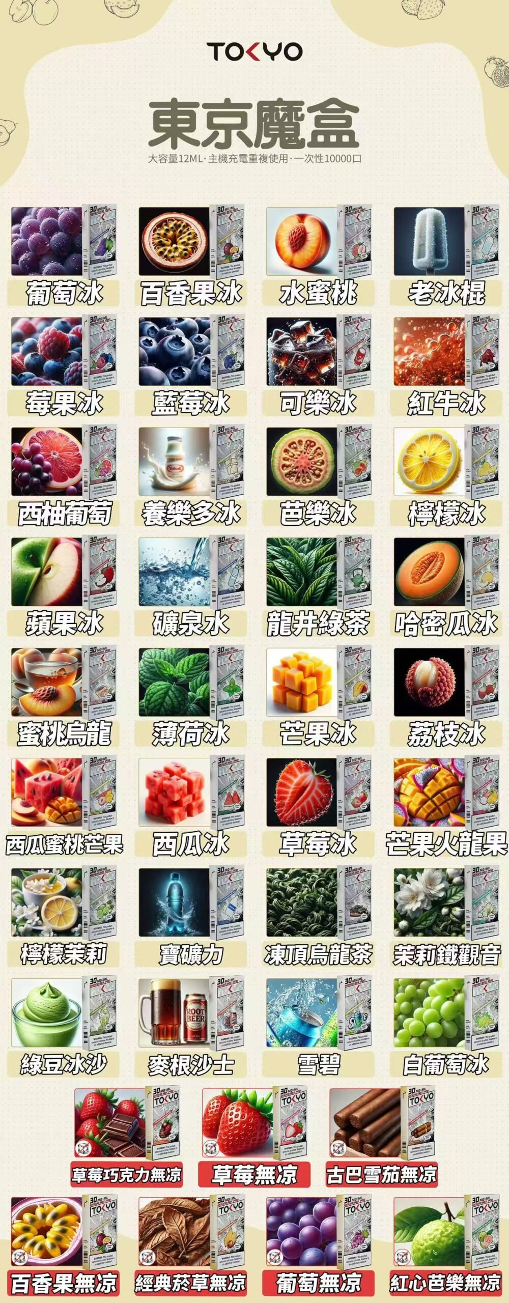 東京魔盒 TOKYO MOHOO 專用彈 12ml 大容量不掉味 3% 順滑擊喉感 繽紛果香層次還原 滿3加價 $100購主機 專用規格完美適配 台灣現貨:圖片 2