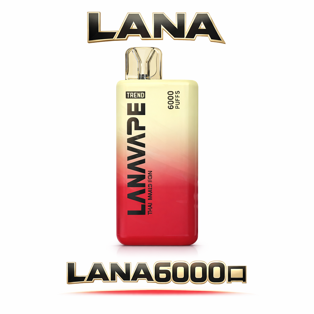 LANA 6000 拋棄式電子煙不掉味恆溫加熱系統 x 550mAh 極大電量長效續航 3% 尼古丁順滑體驗 台灣現貨