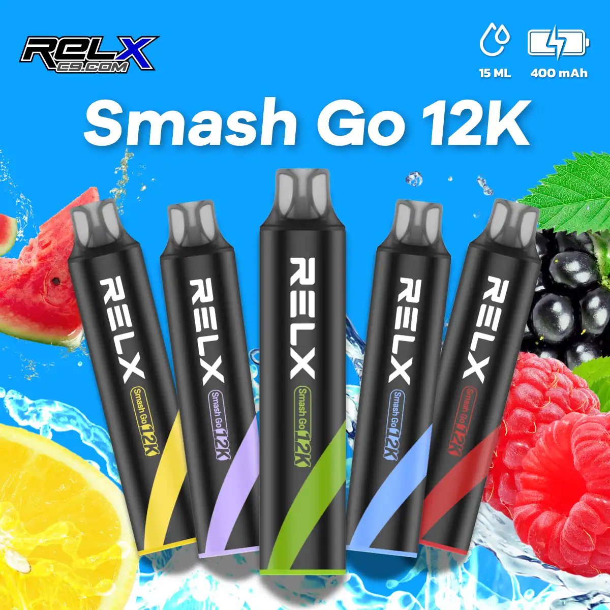 RELX Smash Go 12000口!15ml 震撼油量超長續航 5% 頂規強勁擊喉感 閃充核心秒速回補 成就極簡科技之巔 台灣現貨:圖片 6
