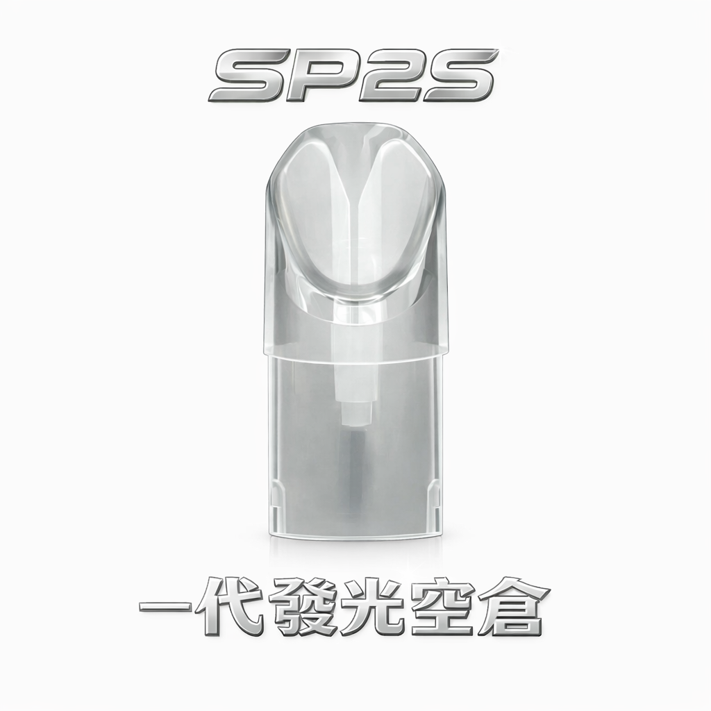 SP2S 專屬幻彩空倉 簡約半透明機身設計 結合洗鍊光學感應 在每一口吞吐間勾勒神祕奢華的冷冽格調 台灣現貨